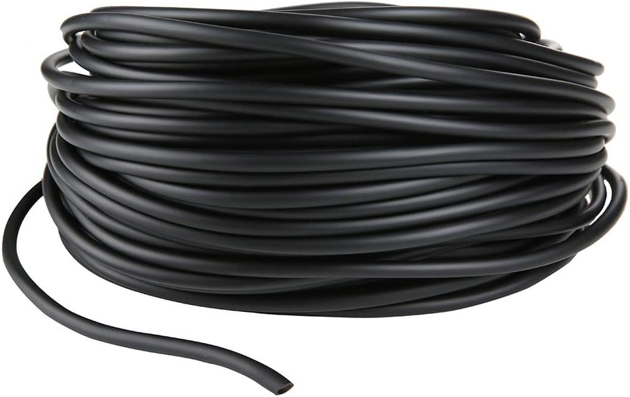 Aquarium 50 Feet Standard 3/16" Black Flexible Airline Tubing – Essentials for Fish - 100 Feet