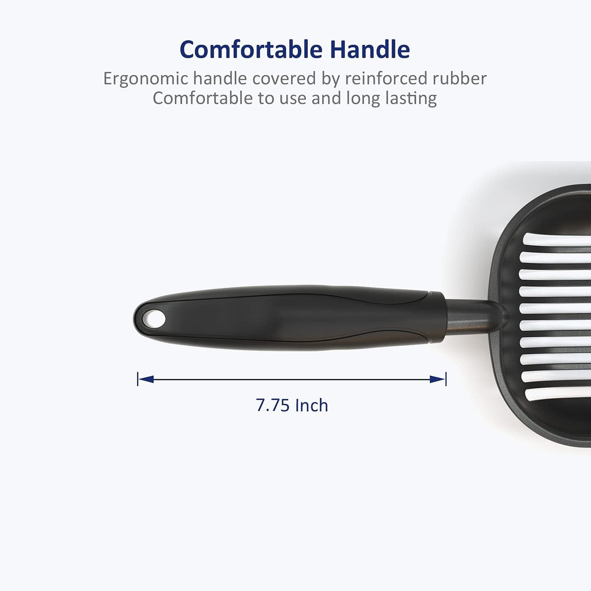 Cat Litter Scoop, Non-Stick Plated Aluminum Alloy Sifter - Large / #06 Black - image 4
