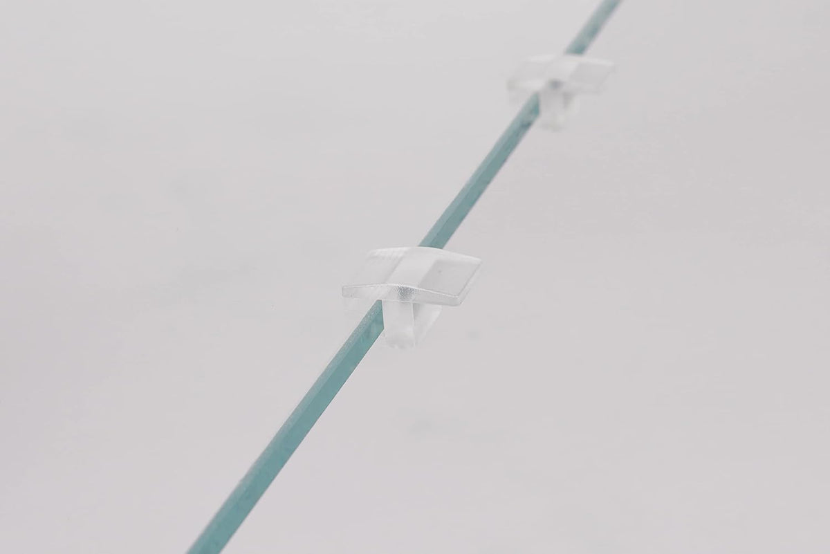 LANDEN Glass Aquarium Lid with Clips for 30x30cm 6.6 Gallon Rimless - Cover Clips / 4mm with 3.5mm Gap (12 pcs) - image 4