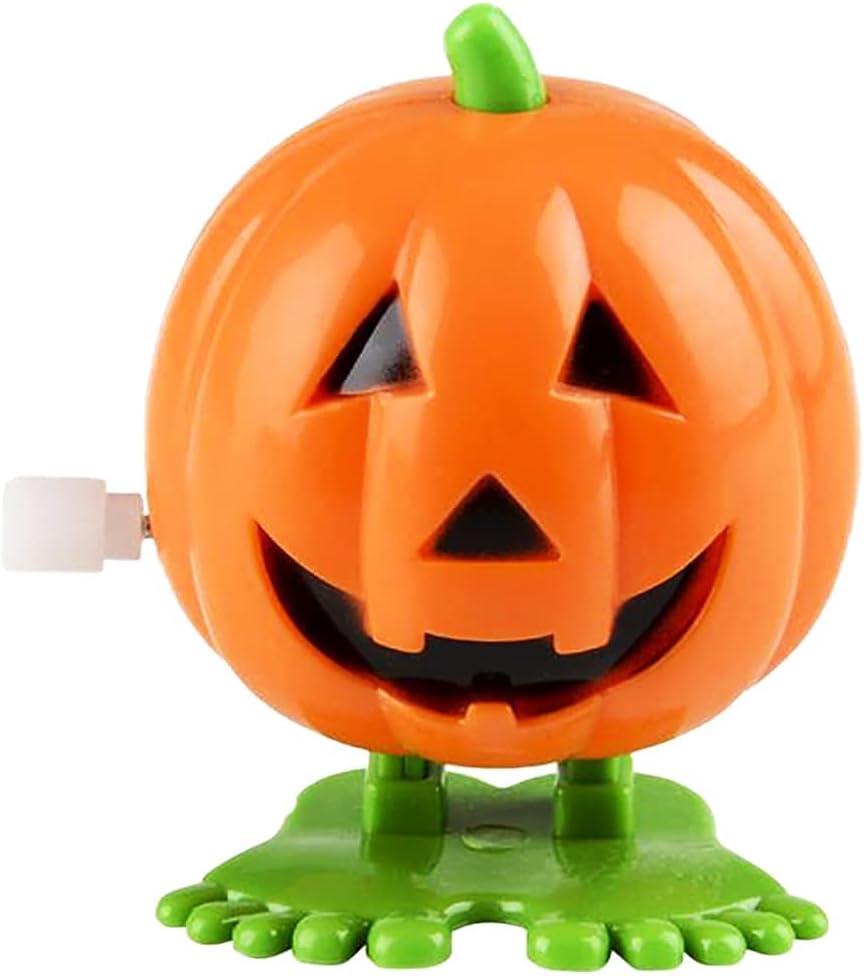 The Dreidel Company 2 inch Halloween pumpkin wind-up toys, 3 pack - view 9