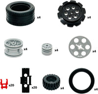 Miutrue technical parts kit with assorted building block gears and wheels - view 5