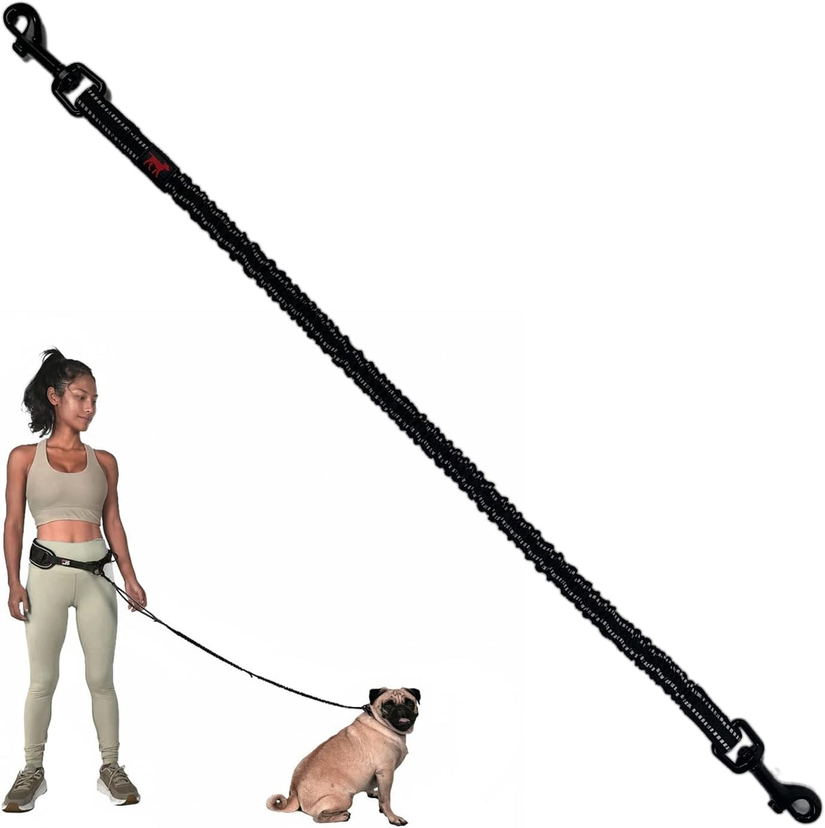 Tuff Pupper Hands Free Bungee Dog Leash - Xcessory - Small Dog Add-on Bungee