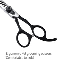 7.0'' Professional Dog Grooming Scissors Set with Black Non-Slip - Chunker Shear / 8.0'' - image 3