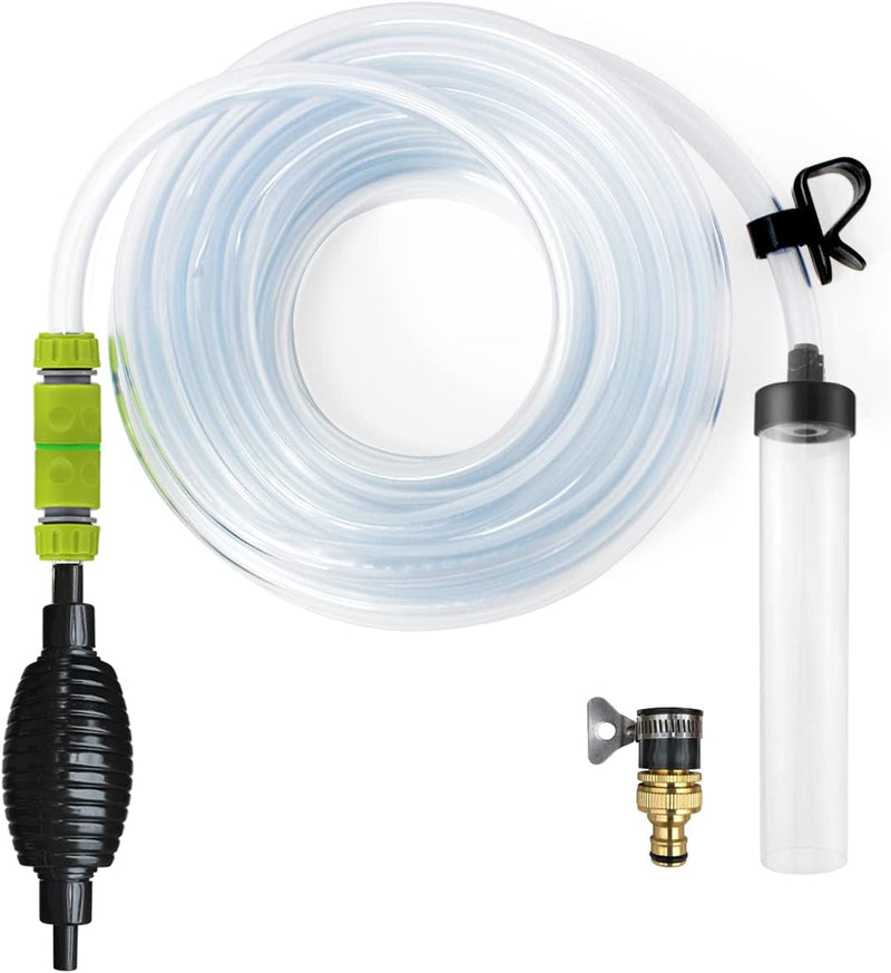 Laifoo 25ft Aquarium Vacuum Gravel Cleaner Fish Tank Siphon Water - 50ft
