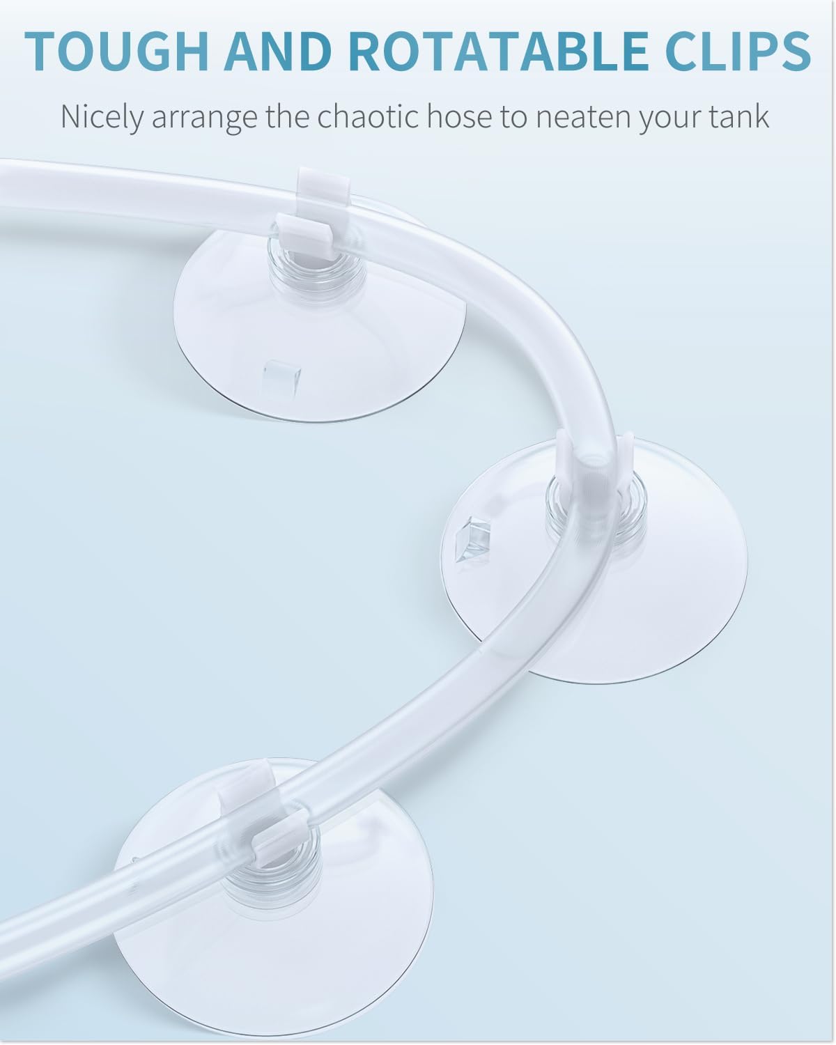 Pawfly Aquarium Suction Cup Clips for Standard 3/16" ID Airline - Clear / 20 Pack - image 3