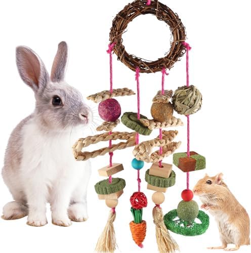 YIXUND Rabbit & Guinea Pig Toys - 18 Pcs