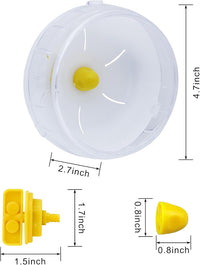 WishLotus Hamster Running Wheel - Clear,12cm - image 4