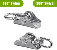 SELEWARE stainless steel swing hanger, heavy duty ceiling mount with swivel - view 10