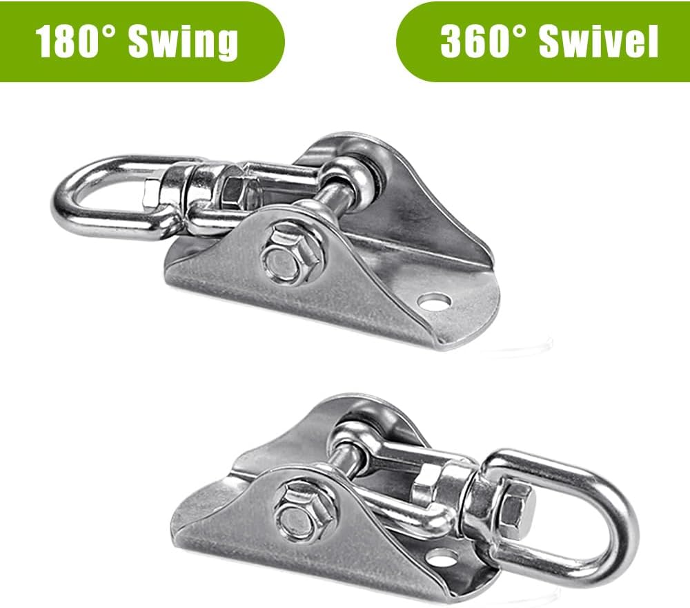 SELEWARE stainless steel swing hanger, heavy duty ceiling mount with swivel - view 10