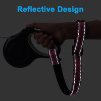 PetBonus 2 Packs Short Dog Leash, Safety Wrist Strap for Retractable Dog Leash, Reflective Design and Adjustable Soft Padded Handle, Extra Layer Security for Pet Stroller (Pink, Pink)