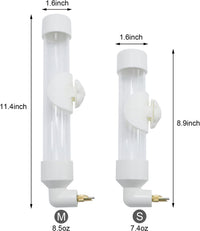 Bird Water Dispenser Parrot Waterer Automatic Bird Water Feeder - Medium / White - image 4