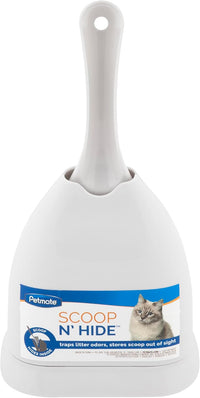 Petmate Scoop N' Hide Cat Litter Scoop with Discreet Holder - Pearl White / One Size - image 2