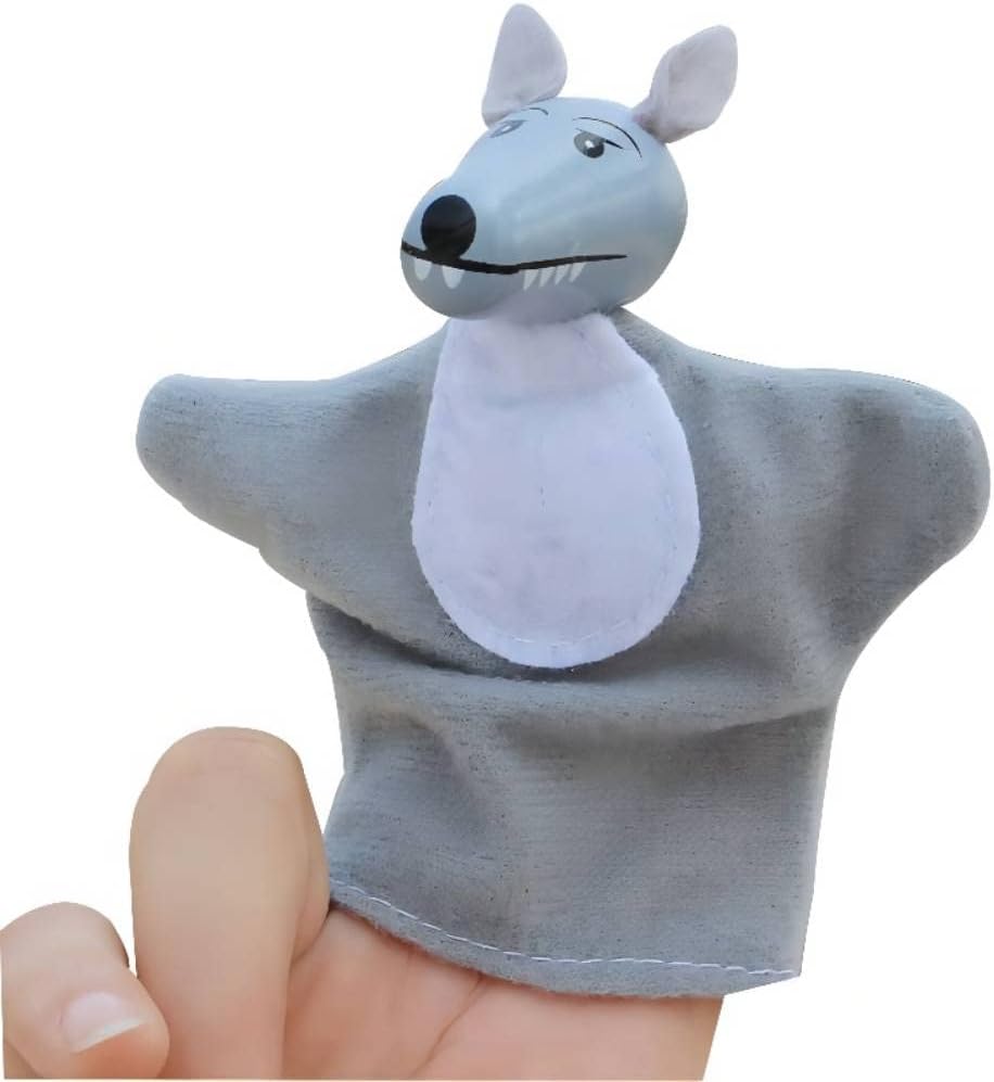 DIY-SCIENCE three little pigs and wolf finger puppets for toddler storytelling - view 6