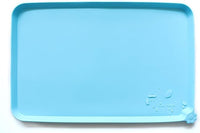 Hoki Found L Silicone Pet Food Mats - Non Slip Dog Cat Bowl Placemats - Waterproof Dog Cat Food Mats for Carpet - Arctic