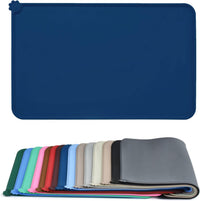 AUDWUD Waterproof Silicone Pet Feeding Mats - Navy / 18.5"L x 11.5"W