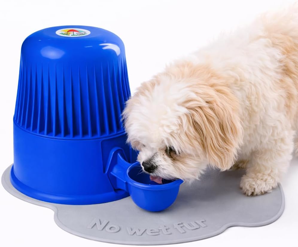 Pet Water Dispenser for Dogs and Cats - Opaque Blue