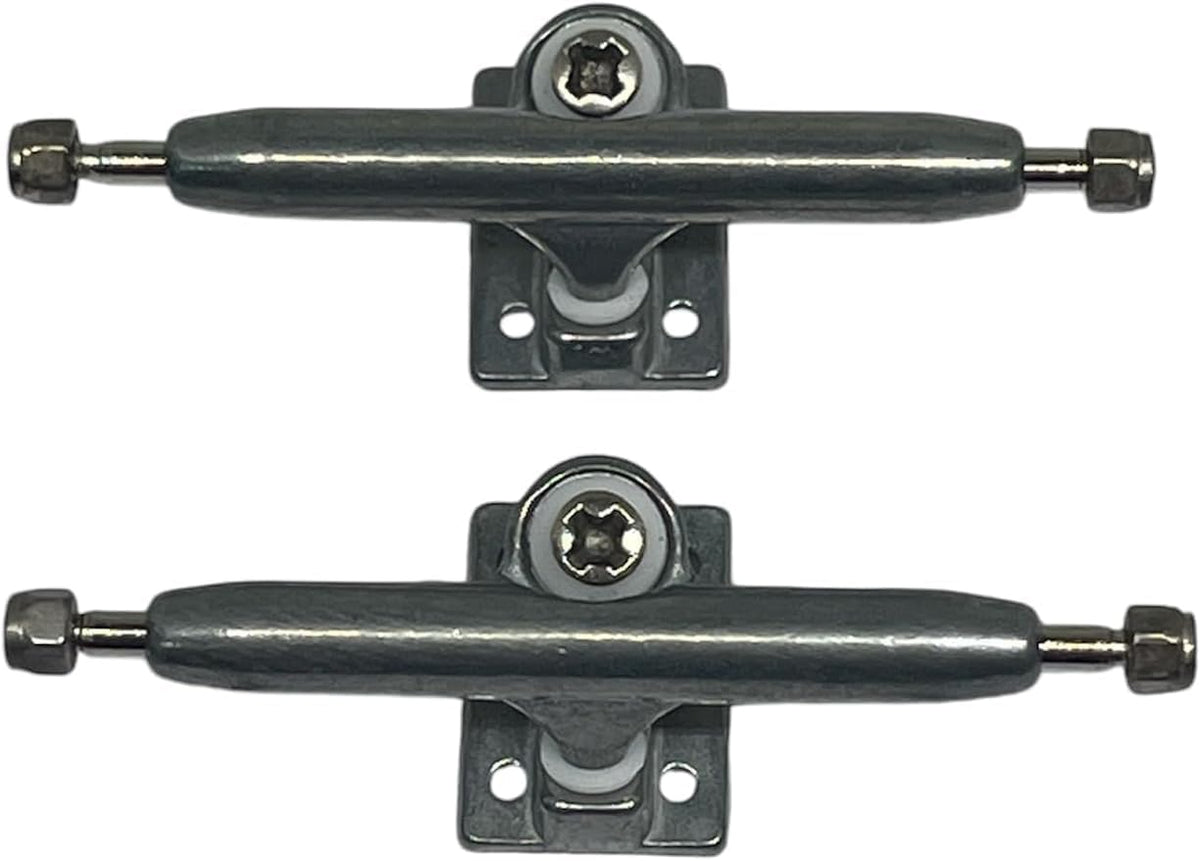 LEEFAI G4 raw metal pro fingerboard trucks with inverted kingpin, screws and install tool - view 2