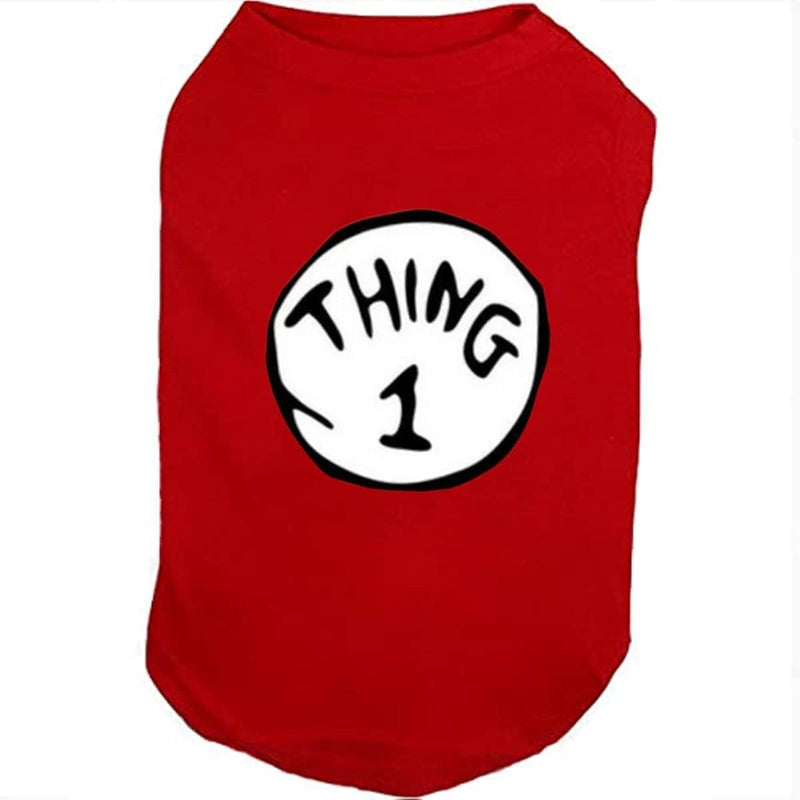 Dog Shirts for Pet Clothes Soft Breathable Puppy Shirts Pop Culture - Small / RED-1