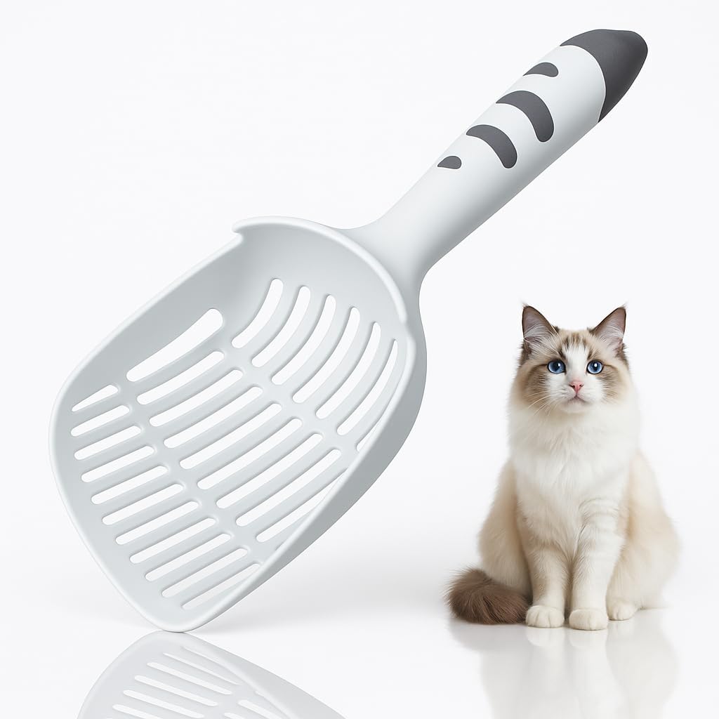 Cat Litter Scoop, Kitty Litter Scoop, Cat and Dog Poop Collector - Blue