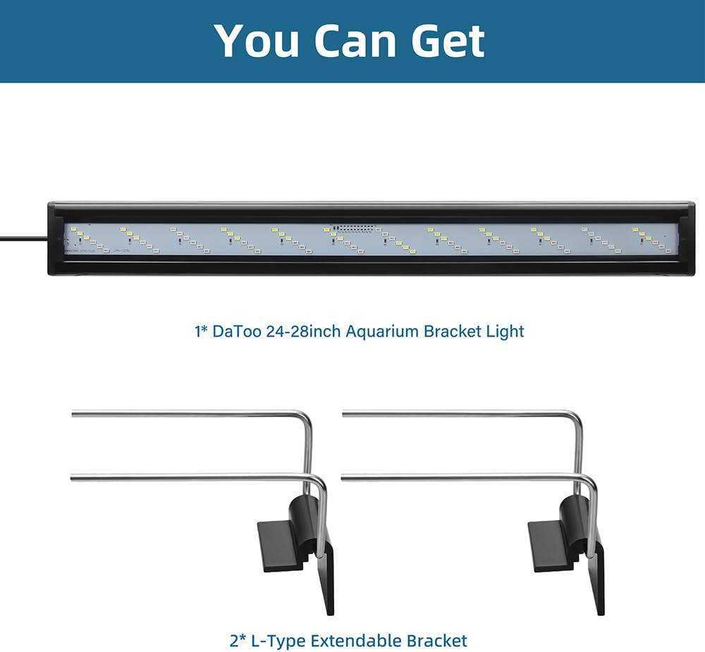 DaToo LED Aquarium Light Full Spectrum Fish Tank Light with Dimmer - 24~28 Inch - image 3