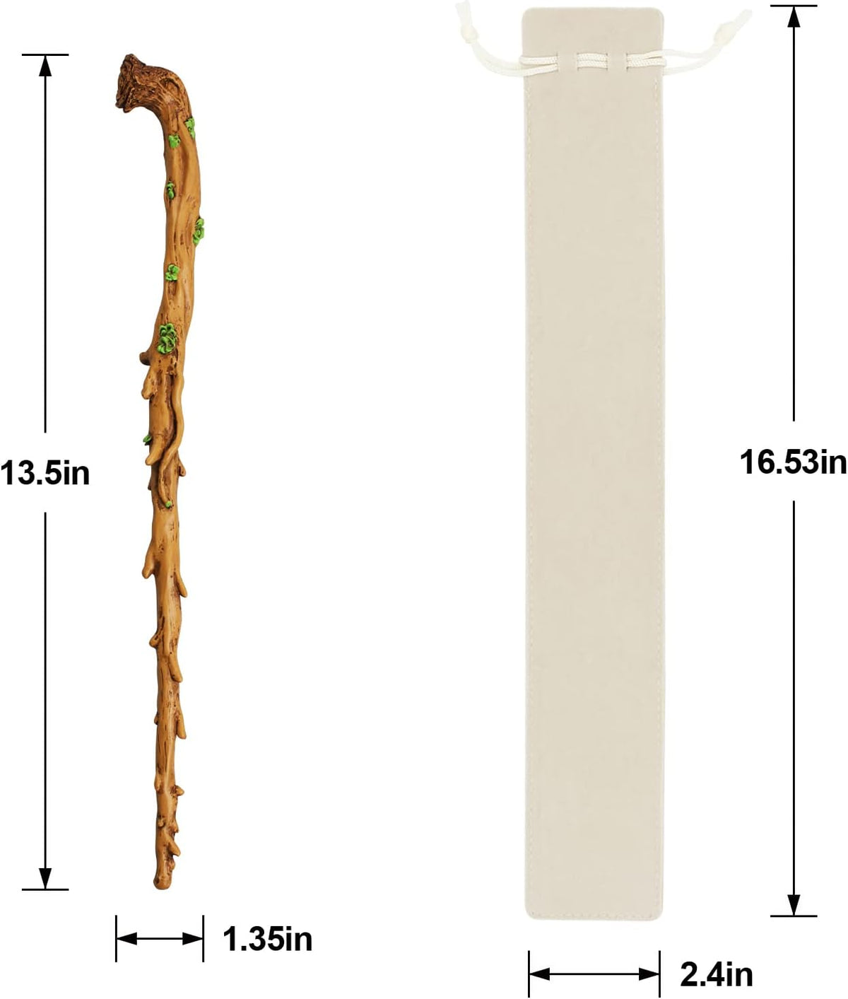WinSence Magic Wizard Witch Sorcerer Witchcraft Wand for Collectible - Branch - image 4