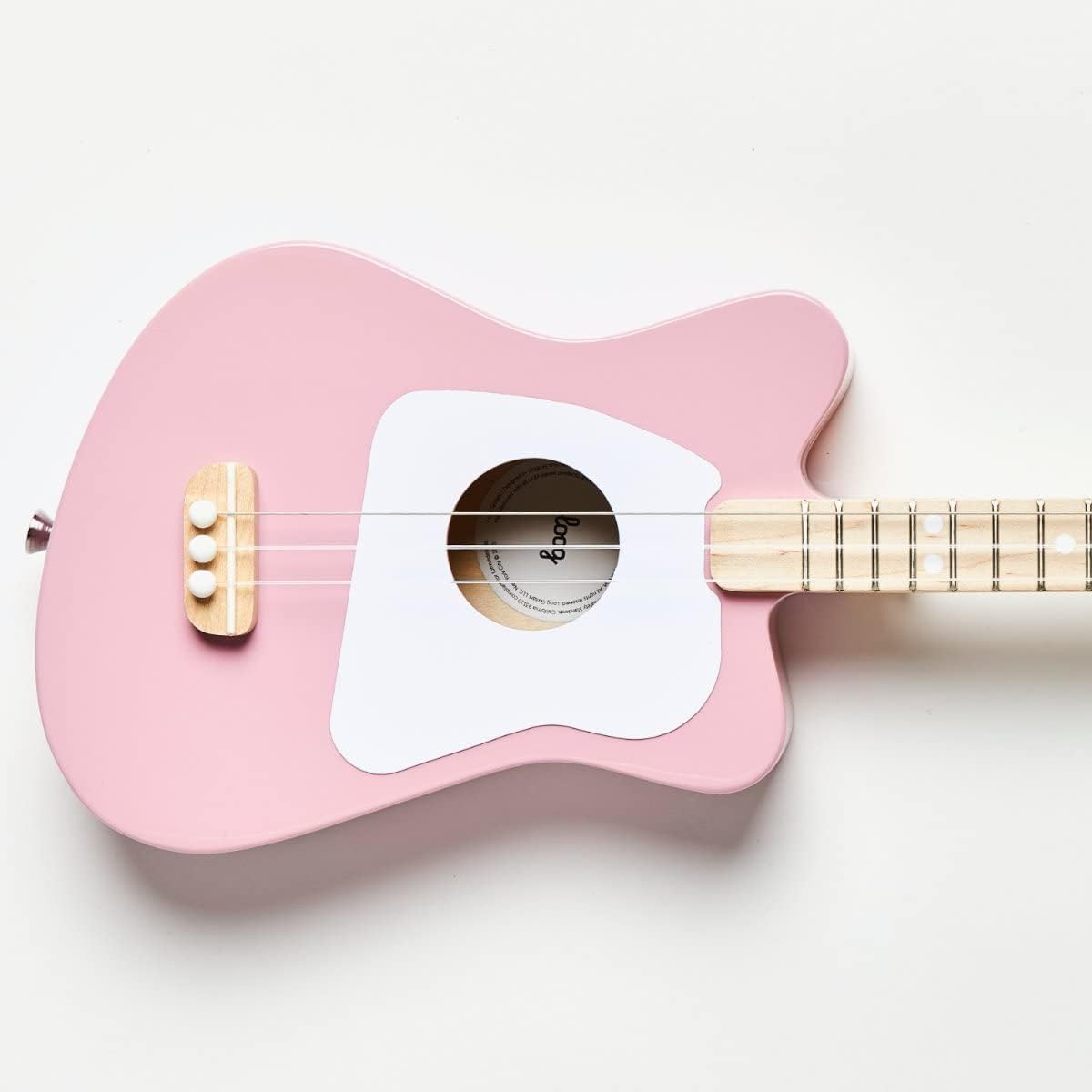 Loog Mini Acoustic kids Guitar for Beginners 3-strings Ages 3+ - Pink - image 3