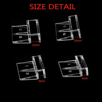 4pcs Clear Color Acrylic Aquarium Fish Tank Glass Cover Clip Support - 8mm - image 3