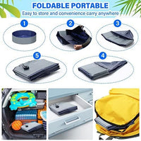 Dog Pool for Large Dogs, Kiddie Pool Hard Plastic - Dark Gray / Large-47"x12" - image 4