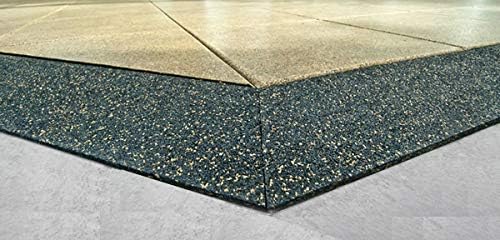 American Floor Mats - Extreme Gym Tiles - 1 Inch Thick Colorful Rubber Tiles - Sound Absorbing, Shockproof - 10% Grey, 100 Tile Pack (Covers 400 Sq Ft)