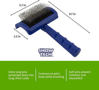 Show Tech Tuffer Than Tangles Slicker Brush for Dog Grooming with Long - Medium Size Firm Pins - image 3