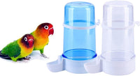 Pet Bird Water Feeder, 13.5 Oz Parrot Water Dispenser, Bird Cage Suspended Automatic Water - 2PCS