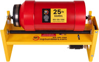 MJR Tumblers 40lb heavy duty rock tumbler with powder-coated steel frame and rubber rollers - view 4