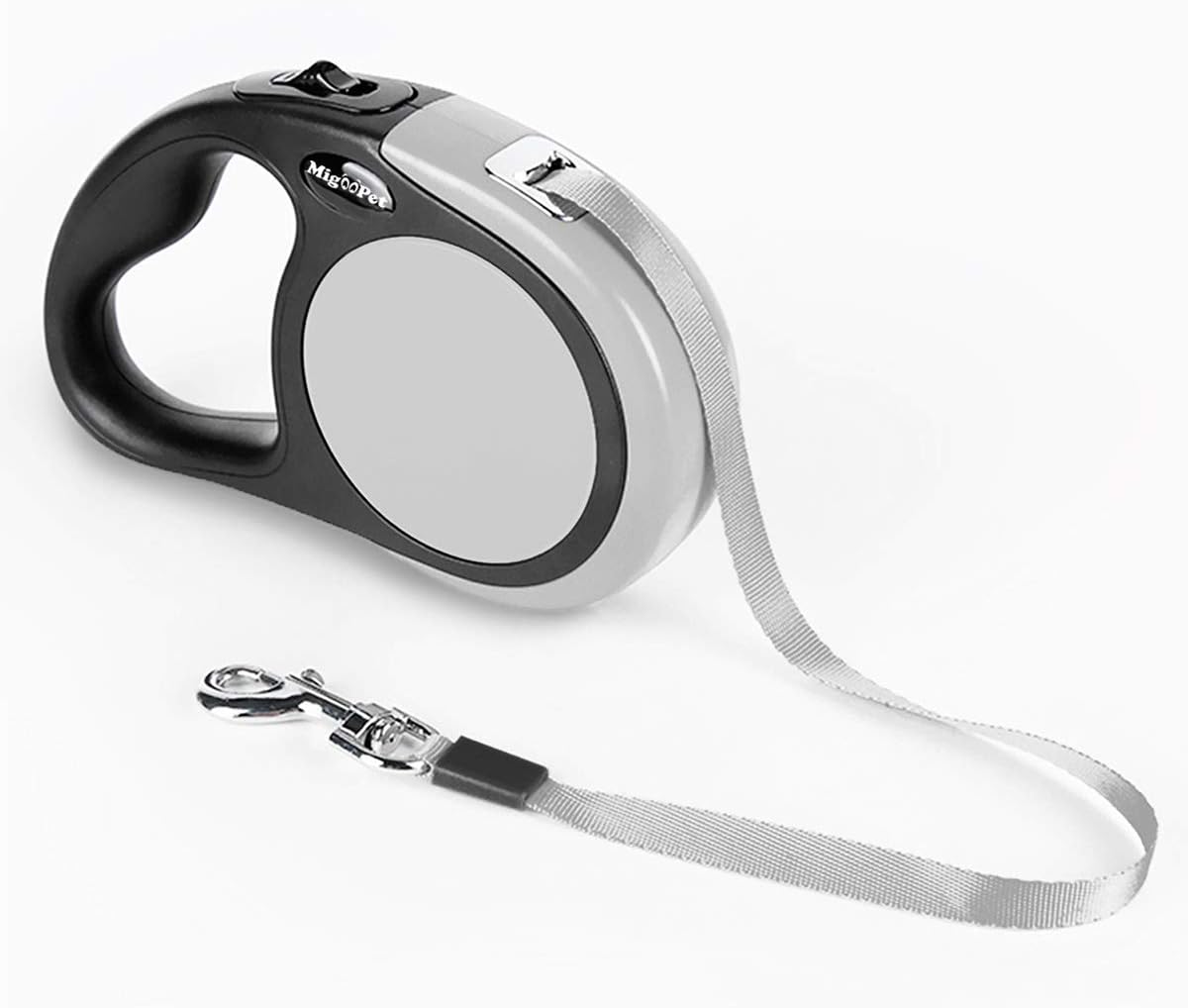 Heavy Duty Retractable Dog Leash-16ft Strong & Durable Walking Leash - Grey / Small/Medium - image 2
