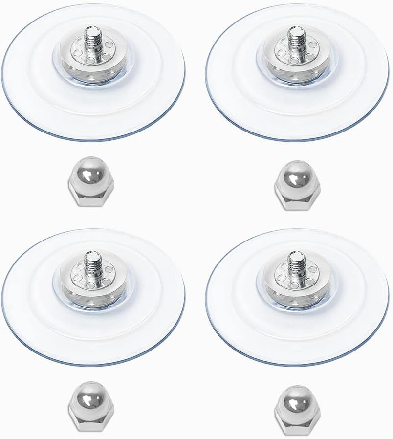AMOSIJOY 4 Pack Cat Window Perch Strong Replacement Suction Cups