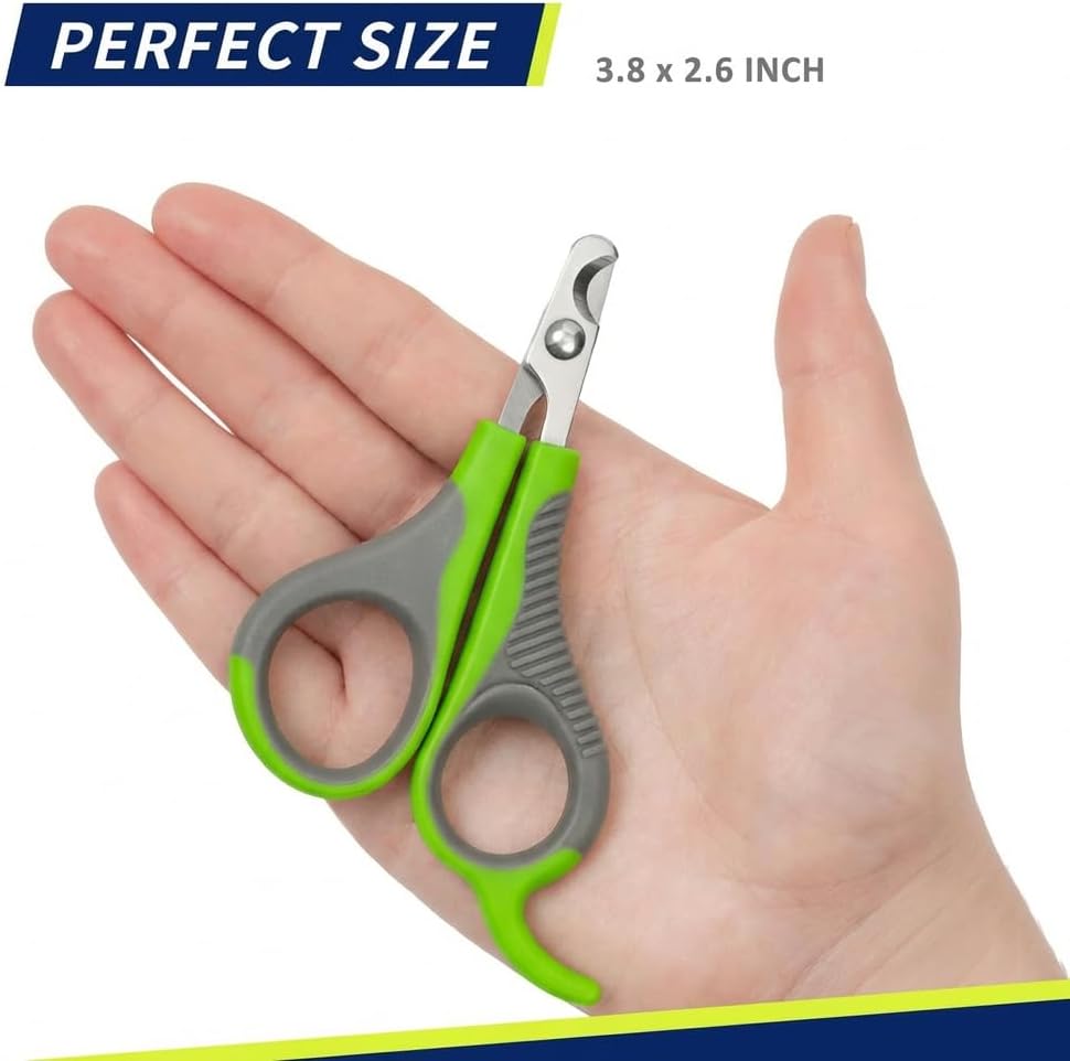 Pet Nail Clippers U07.2, Professional Claw Trimmer - Small / #02 Green/Grey - image 2