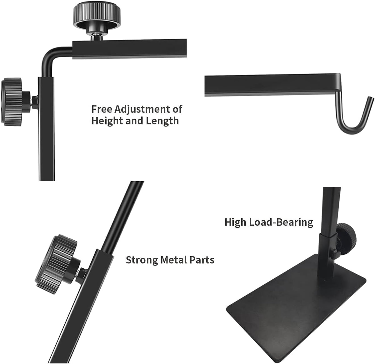 Reptile Heat Lamp Stand, Adjustable 16"- 31" H - Large (Pack of 1) - image 4
