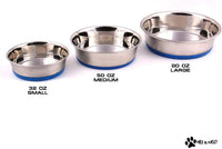 Max and Neo Heavyweight Non-Skid Rubber Bottom Stainless Steel Dog - Large - image 2