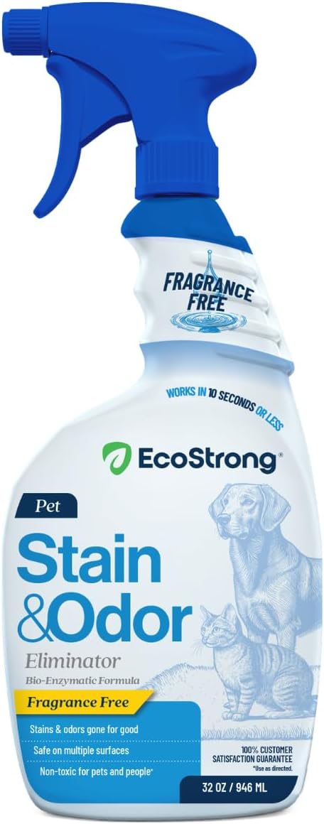 Eco Strong Pet Stain and Odor Remover - Fragrance Free / 32 Fl Oz (Pack of 1)