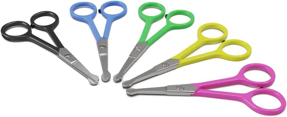 Tiny Trim 4.5" Ball-Tipped Scissor for Dog - Tiny Trim Safety Scissor / Blue - image 2