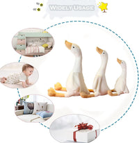 CHELEI2019 white swan stuffed animal, 15.7 inch goose plush with embroidered details - view 9