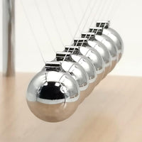 QLKUNLA Newtons Cradle Balance Balls Science Physics Gadget Desktop - Beech,7 Balls - image 4