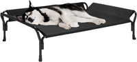 Veehoo Cooling Elevated Dog Bed - Black / 47.0"L x 32.0"W x 12.0"Th