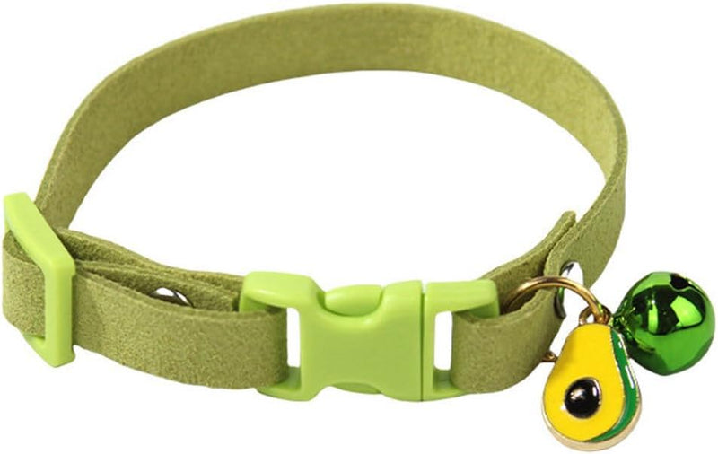 Cat Collar with Bell Pretty Girl Kitten Collar with Bells - Green1 / XS Neck 7-11"