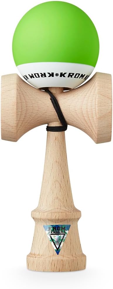 KROM, Kendama Toy POP LOL Lime Green, High Wood Quality - POP Light Green