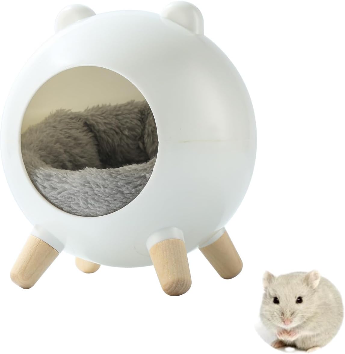TUTU&LELE Hamster Hideout Space Elf Nest - White