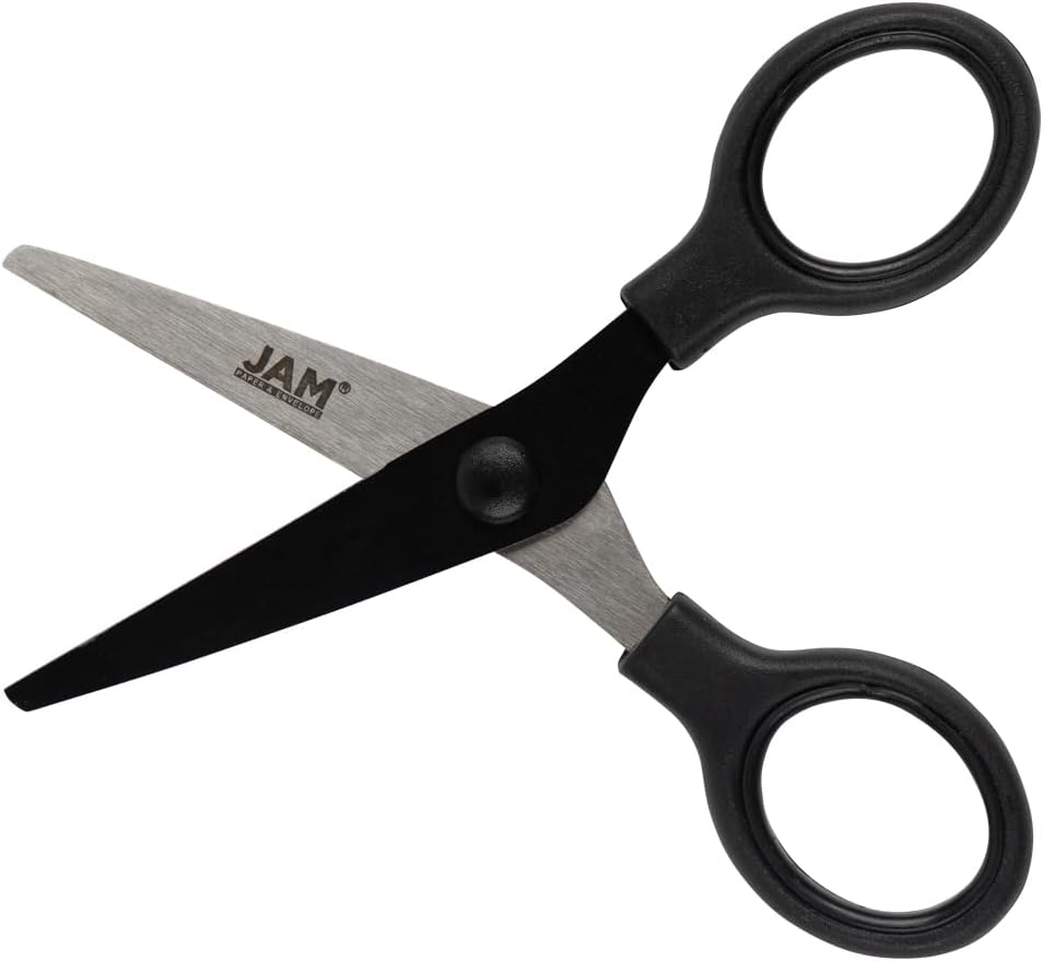JAM PAPER Multi-Purpose Precision Scissors - Mini (5 Inch) / Black - image 2