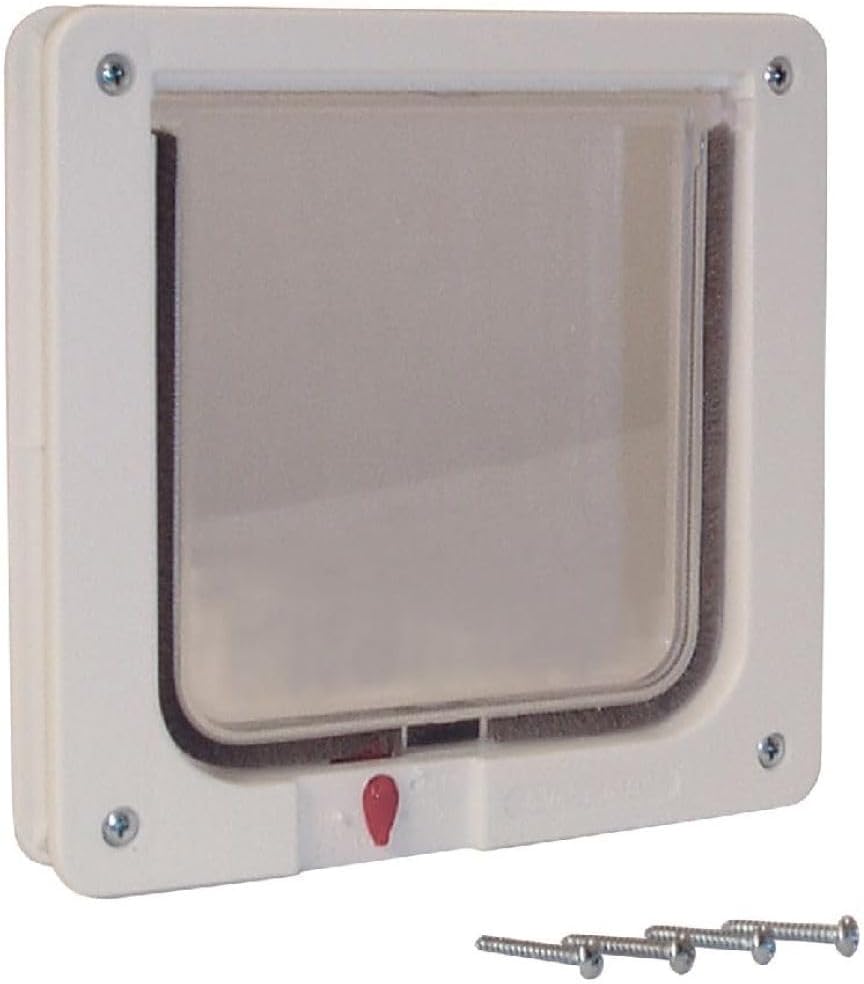 Ideal Pet Products Cat Flap Door, Small 6.25" x 6.25" Flap Size – Essentials for Cats - Small (Pack of 1)