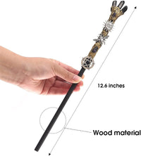 Bubbmi rhinestone witch magic wand in Snakepurple with solid wood body and metal accents - view 12