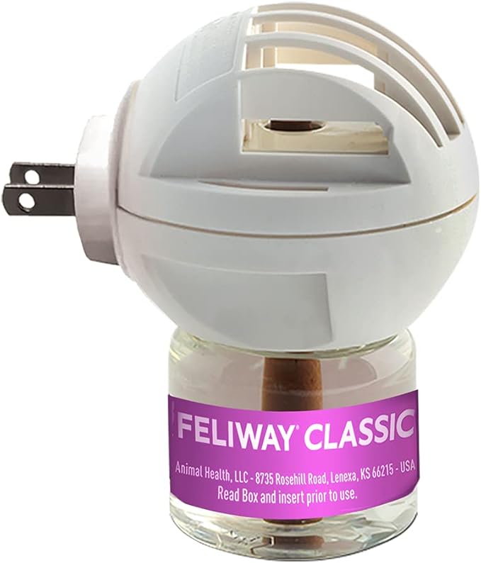 FELIWAY Classic Cat Calming Pheromone Diffuser: 1 Diffuser Kit & 6 Refills