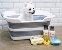 7.1 Gal/27L Multipurpose Collapsible Pet Bathtub Upgraded - Grey-hair collector - image 4